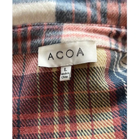 ACOA Plaid Jacket size Large - Picture 4 of 5